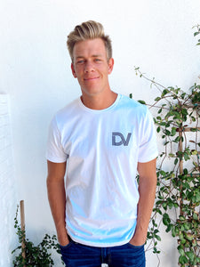 White Della Vlogs Logo T-Shirt