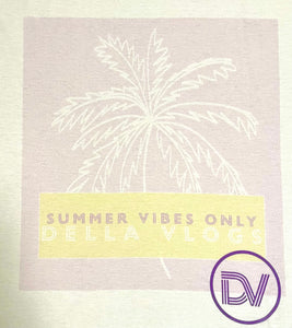 Purple "Summer Vibes Only" T-shirt