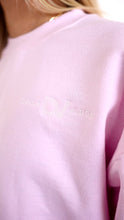 Load image into Gallery viewer, Pink Lemonade Crew Neck with Embroidered Logo
