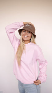 Pink Lemonade Crew Neck with Embroidered Logo